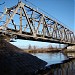 Abandoned railway bridge in Riga city