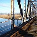 Abandoned railway bridge in Riga city