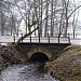 Bridge across Mārupīte river in Riga city
