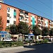 Colorful buildings in Tirana city