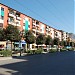 Colorful buildings in Tirana city