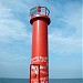 Daugava East Mole light in Riga city