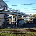 Footbridge across railway yard