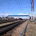 Пешеходный мост над железнодорожными путями в городе Ярославль