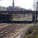 Overpass over the railway in Riga city