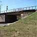 Railway overpass in Riga city