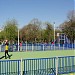 The new basketball fields in Bucharest city