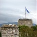 Ο πύργος του φρουρίου στην πόλη Καβάλα