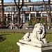 Public Garden with Lions in Riga city