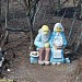 Малая архитектурная форма — сказочные персонажи из сказки «Курочка Ряба» в городе Истра