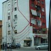 Painted building in Tirana city