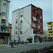 Painted building in Tirana city