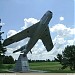 Самолёт-памятник МиГ-17 в городе Лунинец
