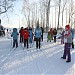 Ski trace's  start-point in Kemerovo city