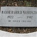 Mayor Harold Washington Gravesite in Chicago, Illinois city