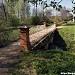 Пешеходный мост через  ручей Кедронский поток в городе Истра