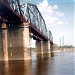 Железнодорожный мост через реку Каму в городе Пермь