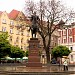 The Statue of Danylo Halytsky in Lviv city