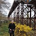 Пешеходный мост в городе Хрустальный (Красный Луч)
