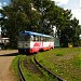Конечная трамвайная остановка «Вокзал» в городе Комсомольск-на-Амуре