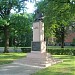 Monument of Janis Rozentāls in Riga city