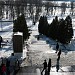 Лестница-спуск к Москве-реке в городе Архангельское