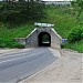 Автомобильный туннель под насыпью железной дороги в городе Обнинск