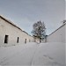 Exercise yard of prison housing