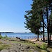 Пляж в городе Приозерск