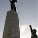 Statue of Liberty on Gellért Hill in Budapest city