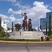 Monumento a Don Quijote y Sancho Panza en la ciudad de Aguascalientes