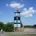 Информационный стенд недостроенной АЗС в городе Москва