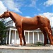 Скульптура лошади в городе Москва