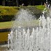 Pool with a fountain in Tokyo city