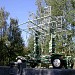 Станция связи «Заря» на постаменте в городе Щёлково