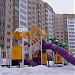 Children's playground of Serebryanny Bor residential compex in Kemerovo city