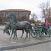 Скульптура «Пара коней, запряжённых в экипаж» в городе Тобольск