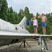 Самолёт Су-9 на постаменте в городе Геническая Горка