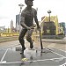 Roberto Clemente Statue in Pittsburgh, Pennsylvania city