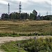 Здесь натянут трос с ржавым замком в городе Боровск