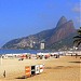 Praia de Ipanema na Rio de Janeiro city