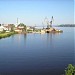 Кинешемский речной порт в городе Кинешма