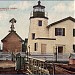 The Newport Harbor Light aka the Goat Island Light or Green Light in Newport, Rhode Island city