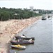 Amur river beach in Khabarovsk city