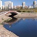 Пешеходный мост через Северный пруд в городе Москва
