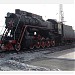 Паровоз-памятник Л-3168 в городе Абакан
