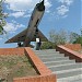 Памятник-самолёт МиГ-21 в городе Чита