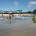 San Lorenzo River Mouth in Santa Cruz, California city