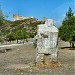 The stone warrior in Mtskheta city