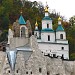 Свято-Никольский храм на меловой скале в городе Святогорск